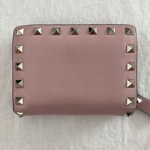 Valentino Studded Pink Wallet